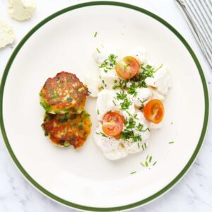 Fiskefrikadeller 2 store/m kartoffelsalat
