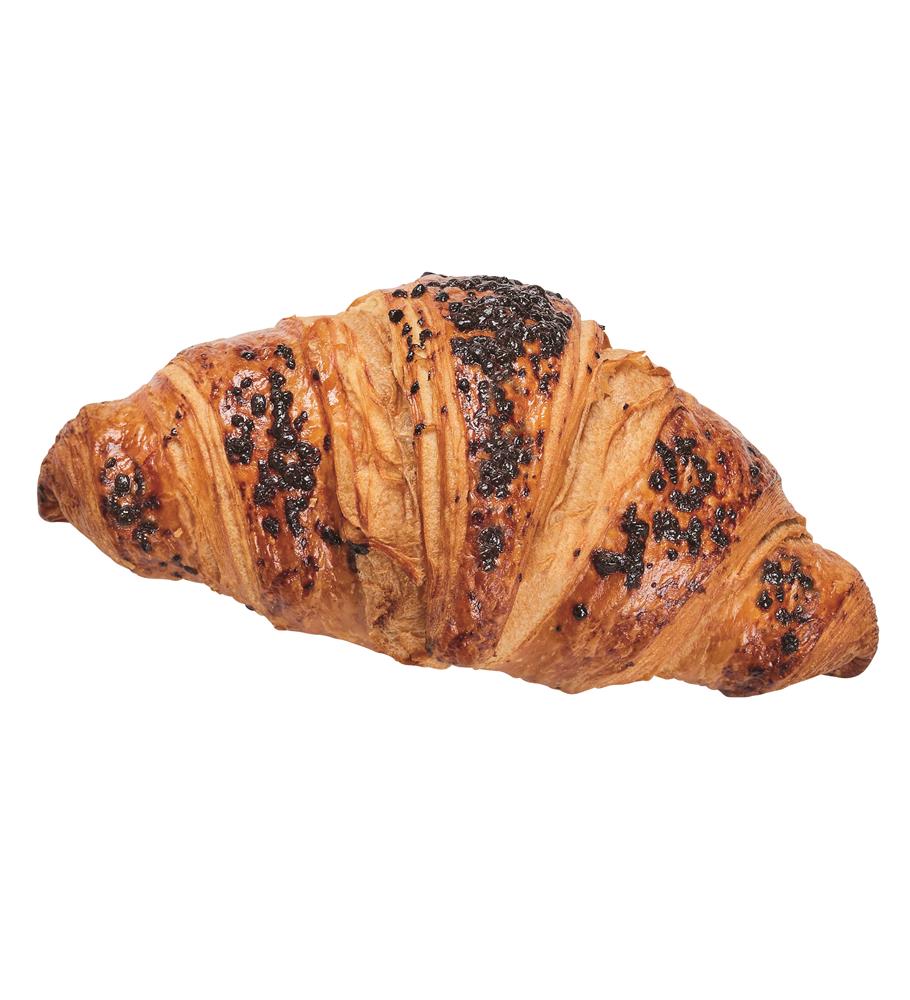 Croissant med chokolade
